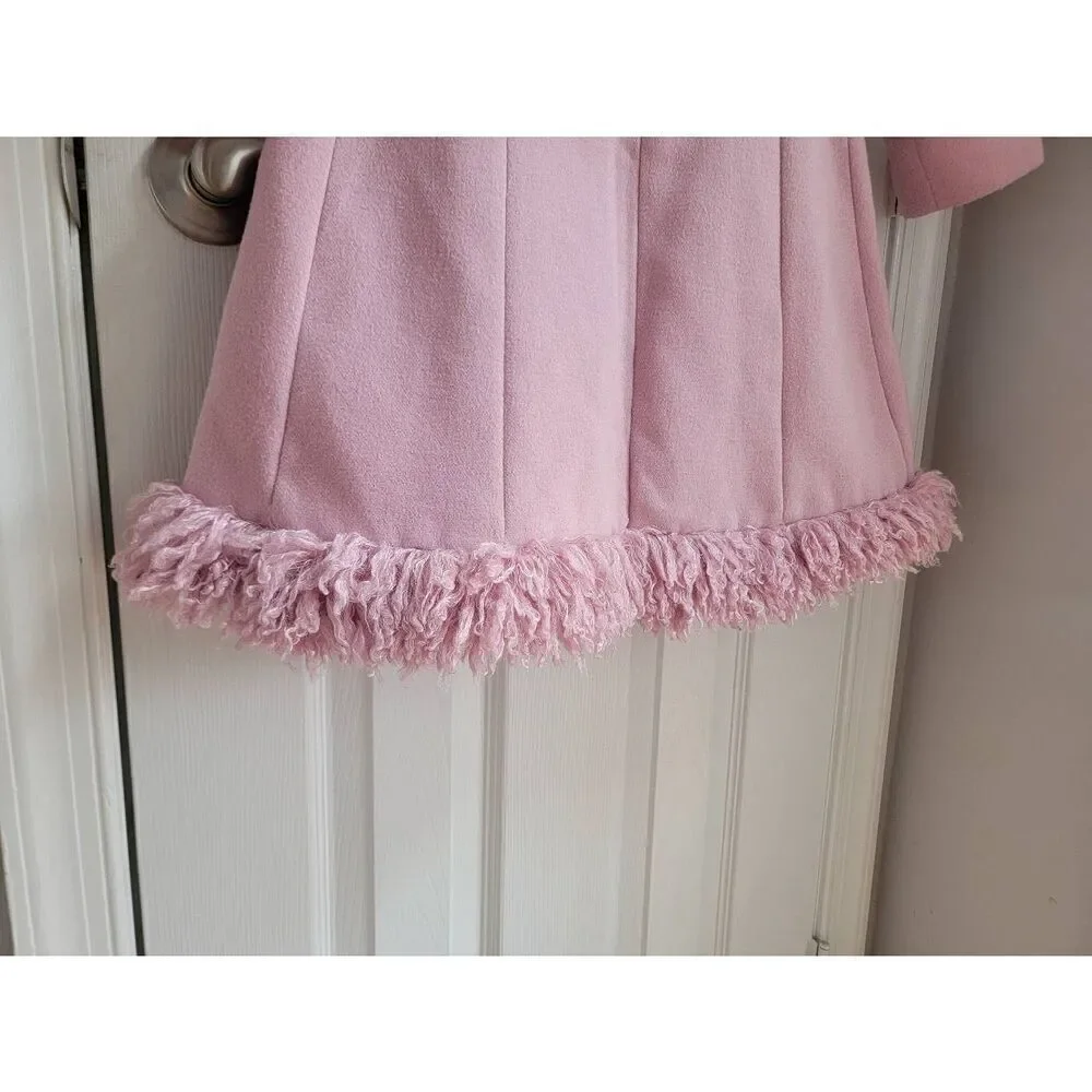 Rothschild Girl Fur Pink Coat 3T